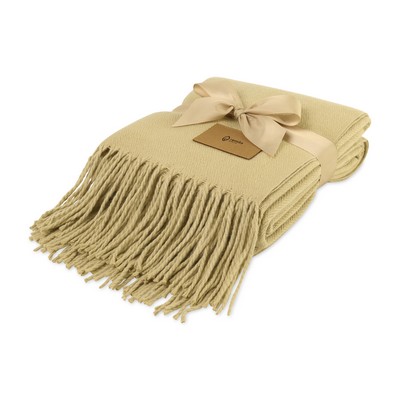 Everlasting Throw Blanket - Fawn Herringbone