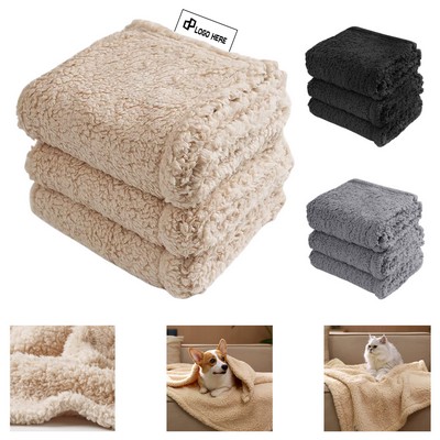 Soft Cozy Fleece Pet Throw Blankets